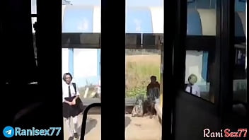 Preview 1 of Sex Usa N Son - Teen girl fucked in Running bus,  Full hindi audio