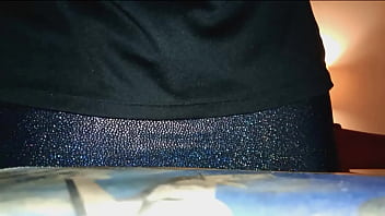 Preview 1 of Stairs Wow Porn - sparkly tight skirt &amp_ see through lace panties tunnel plug lift &amp_ spread.  I&rsquo_ll lift my tight skirt &amp_ spread for you,  while you jerk off looking at my gaping hole through bikini panties.  give me a nice big load to lick up when you&amp_rsquo