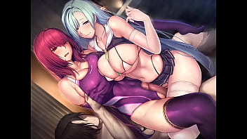 Preview 2 of Kgus Ktadi - Fate/Empire of Dirt Scathach &amp_ Br&uuml_nnhilde all sex scenes (no sound)