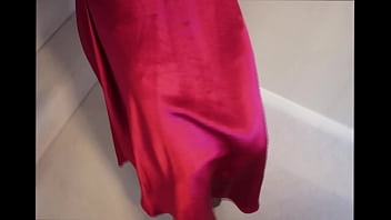 Preview 2 of In Ofice Xxx - My sexy red satin skirt