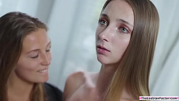 Preview 1 of 18 Yreas Old - Smalltits blonde lesbian makes gf squirt