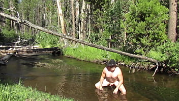 Preview 3 of Butt Frisa - Bathing in the creek.