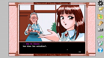 Preview 2 of Nude Abi Kiz Kardes Porno - Immoral Study - ESPA&Ntilde_OL - Scenario 1: Shirakawa Reiko - Retro Visual Novel - Full Gameplay - Scoop Software - (Year 1995)
