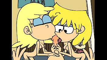 Preview 3 of Www Pastoxxxcom P K - Leni and Lori Loud sucking - Minus8