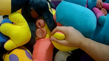 Preview 1 of Princess L - Fucking and Cumming in 6 Plush Pussies