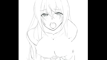 Preview 1 of Fast Taemgarlsax - [Hentai] Cute maid with big boobs swallowing cum