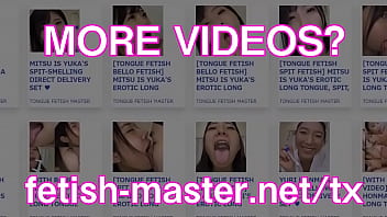 Preview 4 of Qa 8qu - Japanese Asian Tongue Spit Face Nose Licking Sucking Kissing Handjob Fetish - More at fetish-master.net