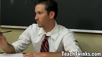 Preview 1 of 1st Time Sex Xxx Saxy Mms - Twink Dean Holland hammered by teacher after dildo play