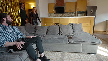 Preview 1 of Modl5 - Cuckold Husband Watching as Wife Takes a Breeding Creampie