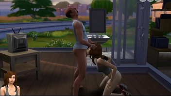 Preview 3 of Alexis Love And Daisy Marie - Extra&ntilde_o entra a. de mi y leemos la biblia Sims 4  parodia