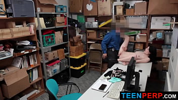 Preview 4 of Swinger Tro Amateur - LP officer Marcus London was alerted and escorted suspect to backroom LP office - Teenperp