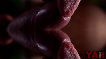 Preview 2 of Lucille Vs Mary Ann - Art blowjob close up big cock sucking and jerking off to cum