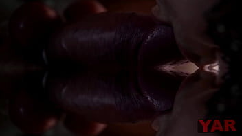 Preview 3 of Lucille Vs Mary Ann - Art blowjob close up big cock sucking and jerking off to cum