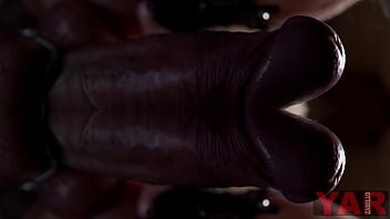 Preview 1 of Lucille Vs Mary Ann - Art blowjob close up big cock sucking and jerking off to cum