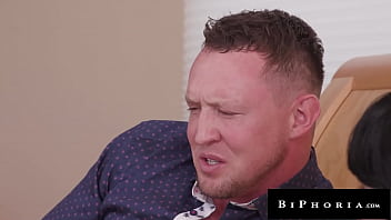 Preview 1 of Girl Pussy Men Dick - Hunk Surprises Cute Wifey wt Massive Cock Jock - Biphoria
