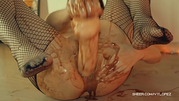Preview 2 of Sunny Leone Xxx Very Fast - Intense anal chocolate fucking with a huge dildo (Teen,  Fishnet,  Food,  Hardcore,  Orgasm,  Gape,  Asshole,  Big Dildo,  Latina,  Brunette,  Gaping)