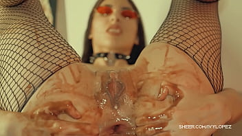 Preview 3 of Sunny Leone Xxx Very Fast - Intense anal chocolate fucking with a huge dildo (Teen,  Fishnet,  Food,  Hardcore,  Orgasm,  Gape,  Asshole,  Big Dildo,  Latina,  Brunette,  Gaping)