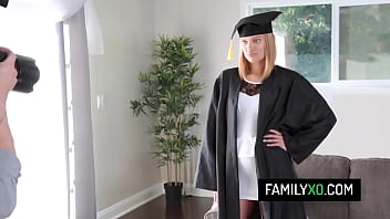 Preview 1 of Torture And Gang Rape - Blonde stepdaughter Kendall Kross fucks with stepdad after graduation