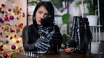 Preview 2 of Wife With Voyeur - Leather Fetish ASMR by DominaFire