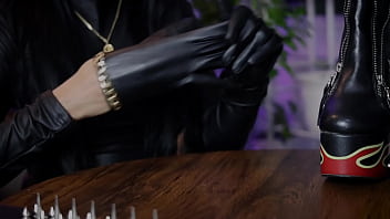 Preview 1 of Wife With Voyeur - Leather Fetish ASMR by DominaFire
