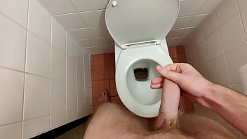 Preview 2 of 1080p Hd Xxnx - College guy Nick Hart busting a huge load in the bathroom