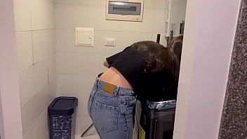 Preview 1 of Katey Na Kafe - I fuck my stepsister into the laundry room while.