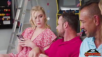 Preview 1 of Melayu Loveabe - Macy Meadows,  Krissy Knight Get Familiar With Stepdads