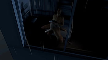 Preview 1 of Espanola Tettaa - Sex with a Nurse in a Rainy Night