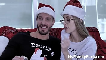 Preview 1 of Mom Mom Boy Youporn Mp4com - Hot Teen Fucked By Santa Stepbro Behind Their Parents