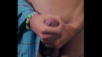 Preview 3 of Julia Ann Standing 69 - Fans Exclusive Slim Twink Magic C Jerking His Big Cock and Shooting a Thick Cum Load