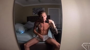 Preview 2 of Indian Boy And Forenur - Masturbation in front of the mirror POV,  foot fetish,  Chris Diamond with a big cumshot on my abs.