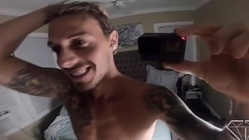 Preview 1 of Indian Boy And Forenur - Masturbation in front of the mirror POV,  foot fetish,  Chris Diamond with a big cumshot on my abs.