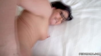 Preview 2 of Zerrin Egel - The naughty stepmom takes her top off and lets her stepson feast on her perfect titties!