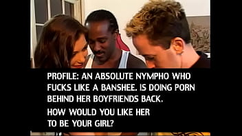 Preview 1 of Janpanese Big Tits Teacher - A long-haired chick with a tattoo sucks a dick to a lustful black man and at the same time fucks in the anal hole with his friend