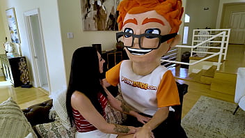 Preview 2 of Mommy Fat Tits - Hacking into Raven Lane&#039_s Naughty Circuits &ndash_ My Sexbot&#039_s First PornDudeCasting!