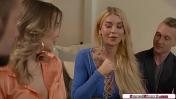 Preview 1 of Big Boob Wank Off3 - Shemale swinger Gracie Jane barebacked