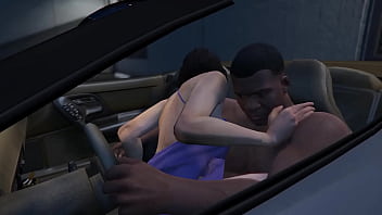 Preview 4 of Sunny Leon Sex On Car - GTA 5 - Franklin gets a Hooker service