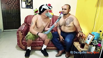 Preview 3 of Tied Chair Brunette Anally Toyed - Entrevista Burrito Sanchez a Leo Ceja Swinger mexicano