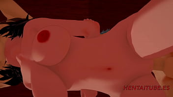 Preview 2 of Sexy Milf Ppppppp - Boku No Hero Hentai - Threesome Katsuki Bakugou,  Midoriya Izuku (Deku) &amp_ Uraraka Ochako. Blowjob and fucked and cums en her mouth and pussy