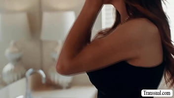 Preview 1 of Szylvia - Horny shemale lets stepson bang her ass