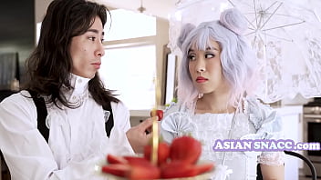 Preview 1 of Old Man Girlsss - Asian Tea Time Teen Party- Kimmy Kim