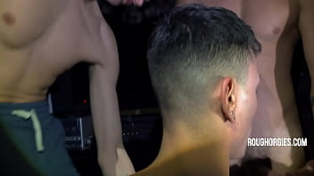 Preview 2 of Bam Bam Tarlac Gang Rape - Pig Bottom Welcomes Its Latest Swine - Spikey Dee,  Shadow,  Johnny Ford,  Trevor Brooks | RoughOrgies
