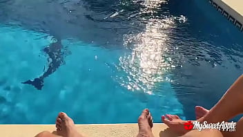 Preview 1 of Sport Tee - Worshiping his cock under the sun  So close-up you can feel it  Check my bio!