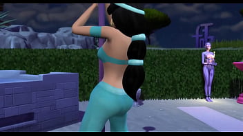Preview 1 of Ww Xxxx Village Videos Com - Princess Jasmine banged by Genie