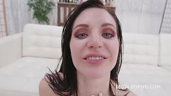 Preview 4 of Table Jungle Bikini - BlackEned with Lina Arian 4 white then 4 black No Pussy / DAP / Gapes / Messy Cumshot and Swallow GIO1288