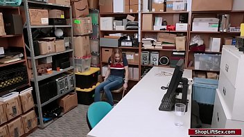 Preview 1 of 1of Three - Female thief sucks cock to get free