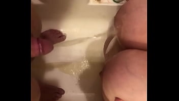 Preview 3 of Esuy Sex - Small cock pissing on big tits