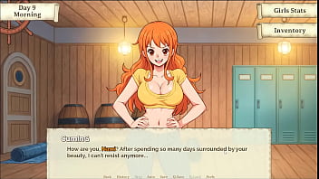 Preview 4 of Milf Caserta Scopata Bagno - Lusty Buccaneers [ Parody Hentai Game ] Ep.2 Nami is stripping for the right amount of gold !