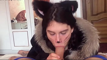 Preview 3 of Hardcore Porn Movies - Sweet Kitty Deepthroat Huge Cock - Cum in Mouth