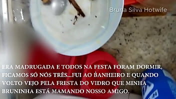 Preview 1 of Jesse Rayan - Bruna Silva Hotwife ap&oacute_s a festa na casa do amigo do corno (no completo o comedor come no pelo e goza dentro)